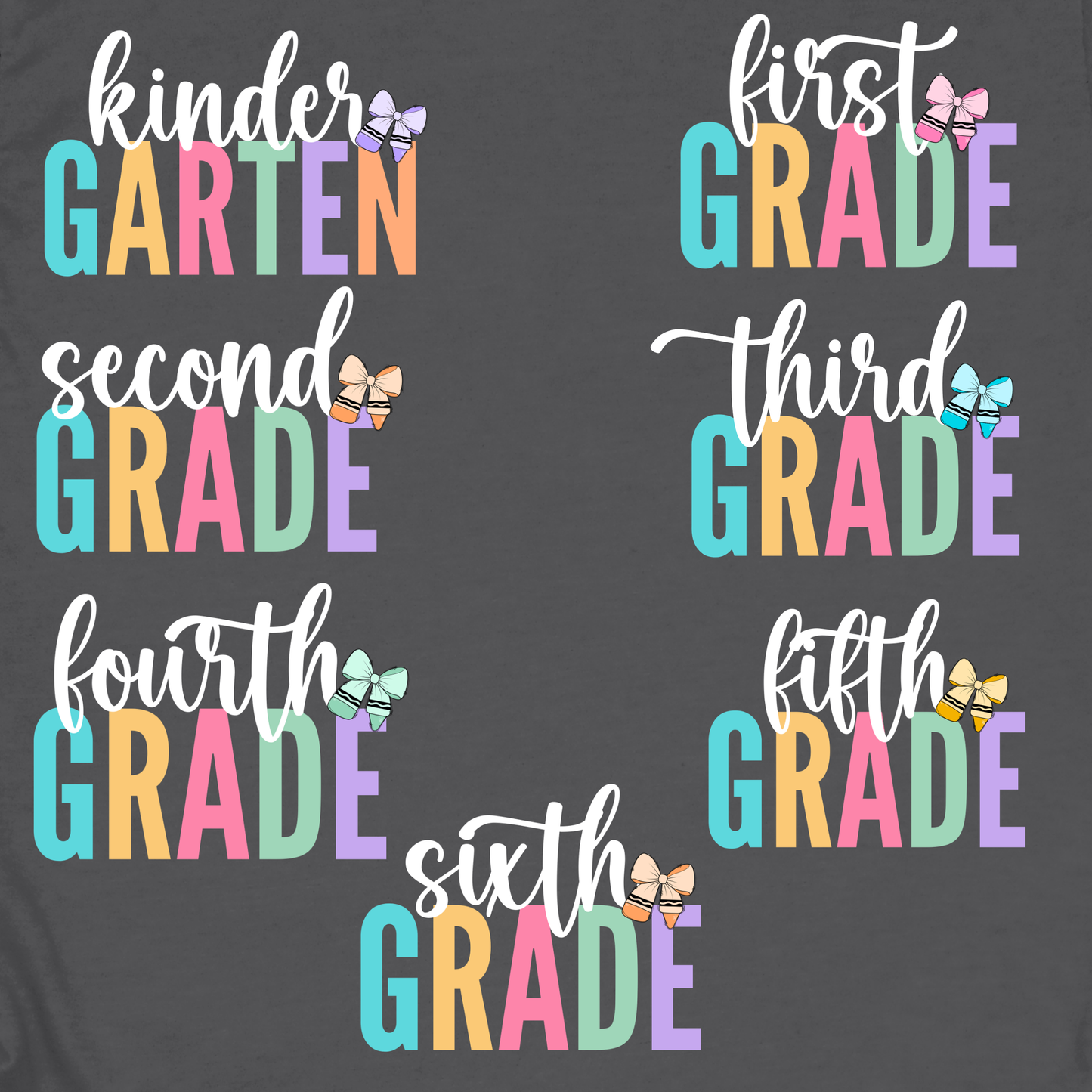 Grade Level Bow With or Without Personalization