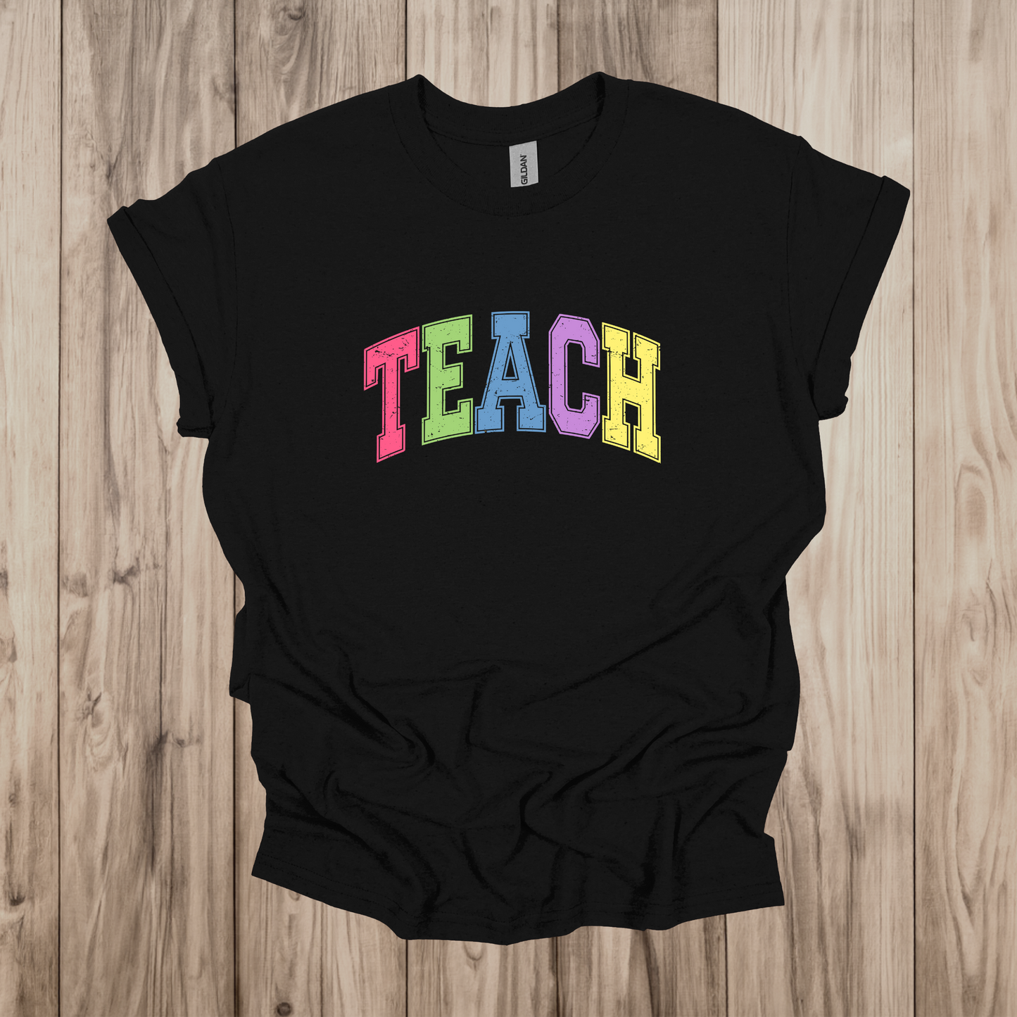 Distressed Teach Short Sleeve Tee