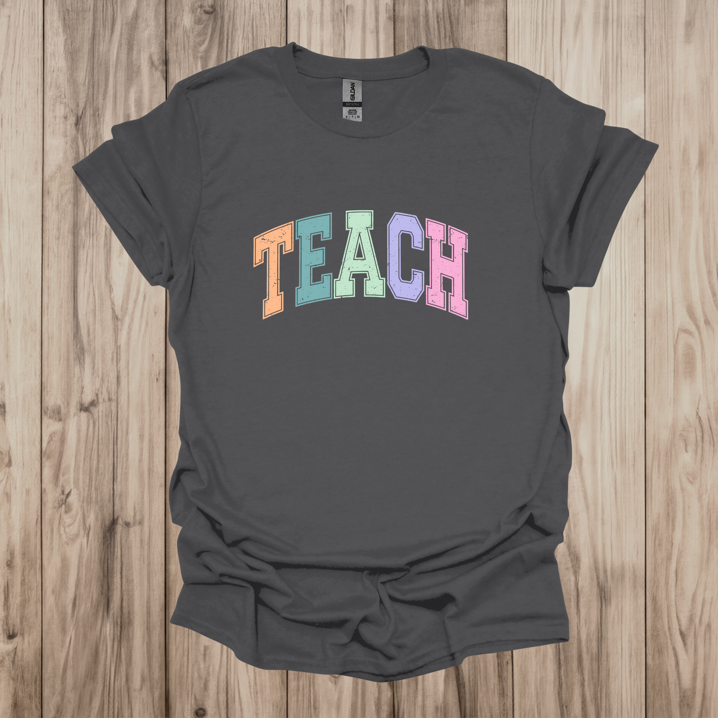 Distressed Teach Short Sleeve Tee
