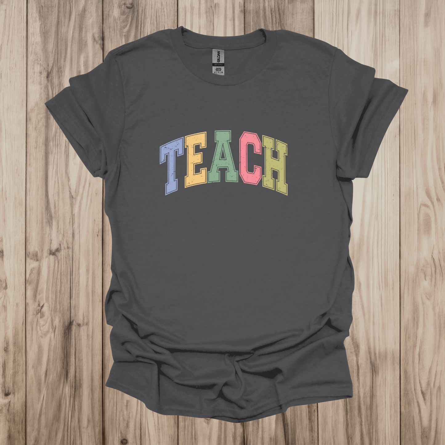 Distressed Teach Short Sleeve Tee