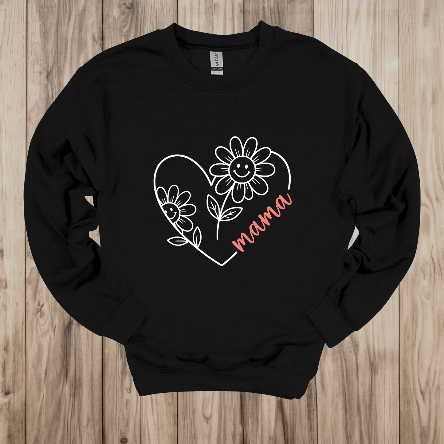 Heart Daisy T-Shirt and Crewneck