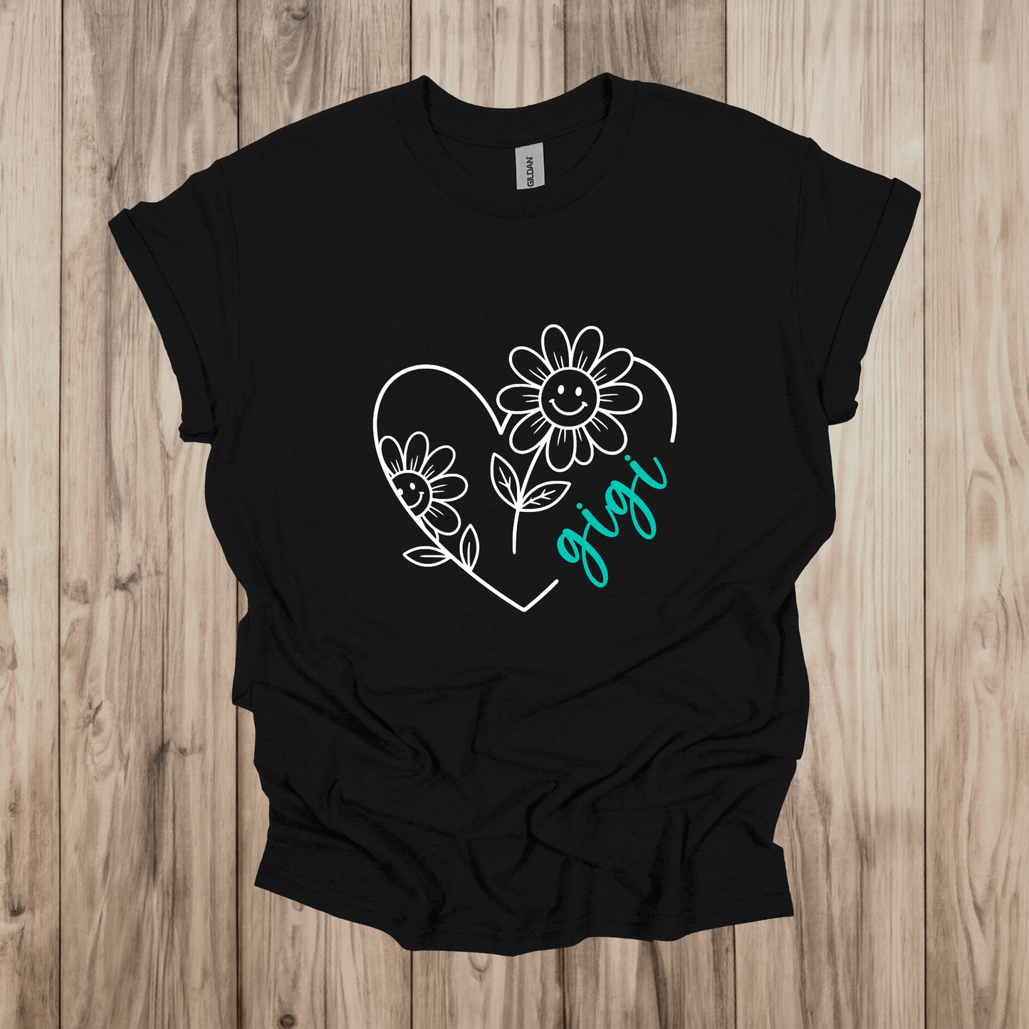 Heart Daisy T-Shirt and Crewneck