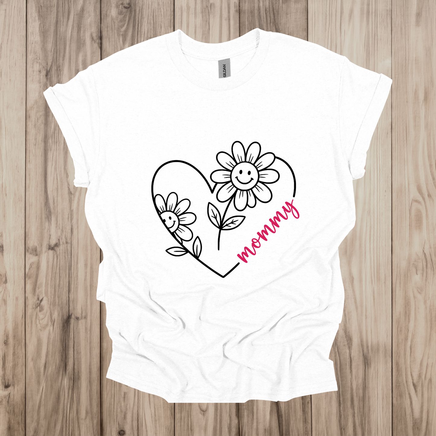 Heart Daisy T-Shirt and Crewneck