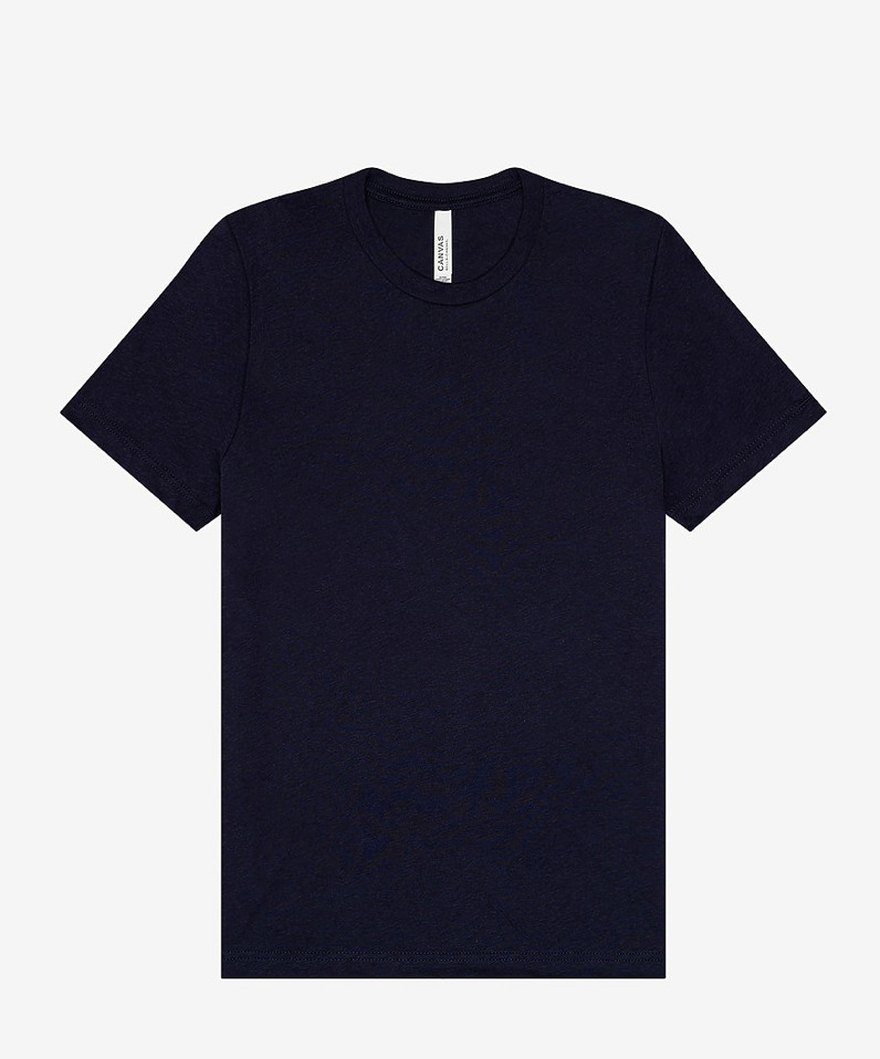 Solid Bella Canvas Unisex Tri Blend T shirt (3143)